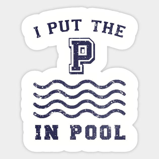 I put the P in Pool Sticker by kg07_shirts